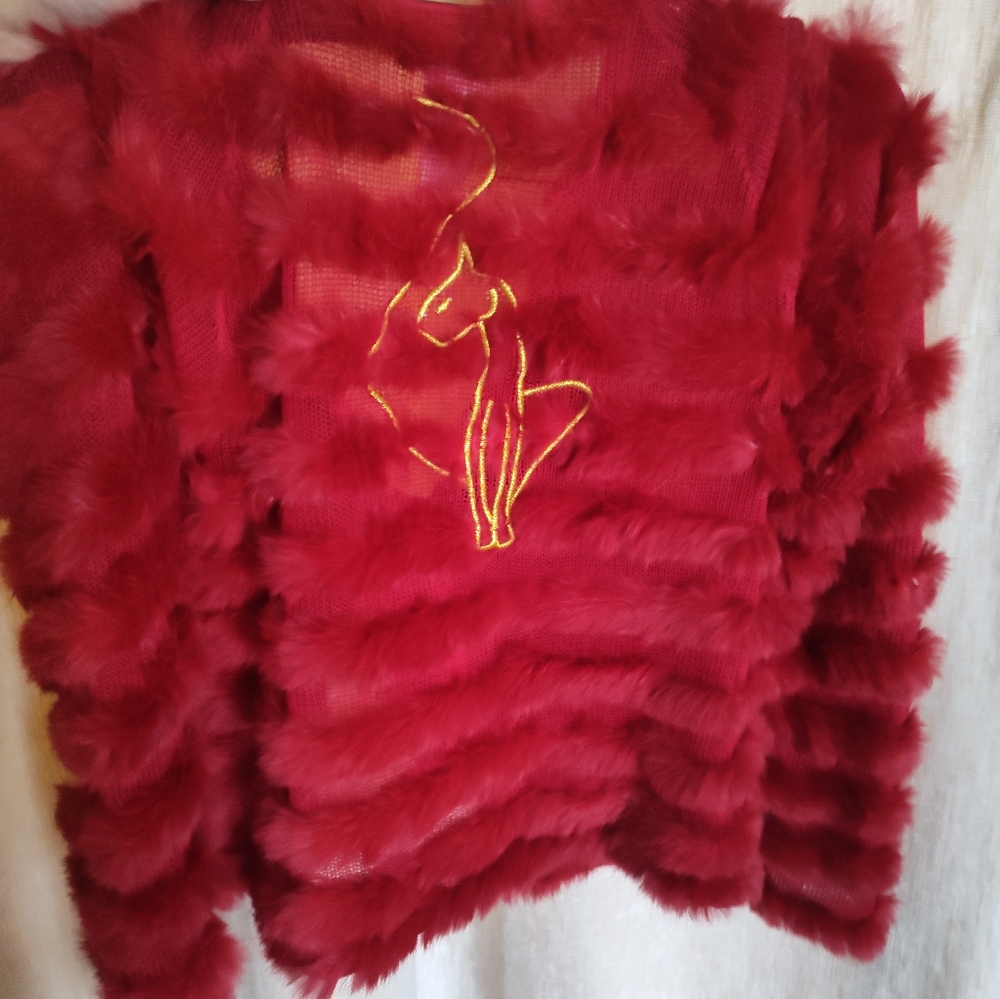 Fur shrug/jacket